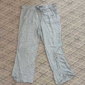 Women’s Baby Blue Tie Waist Pants